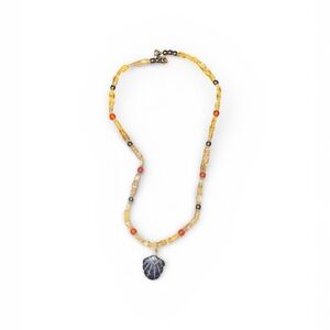 Vibrant Multicolor Beaded Necklace with Pendant